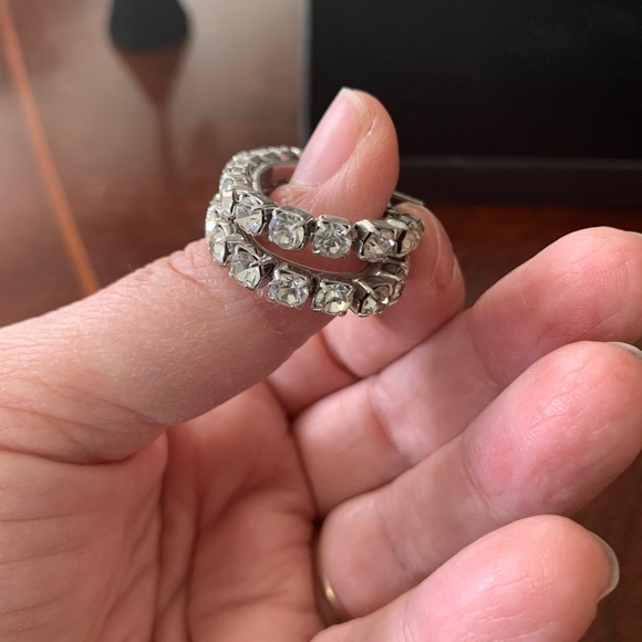 Vintage Rhinestone Earrings - Picture 7 of 11